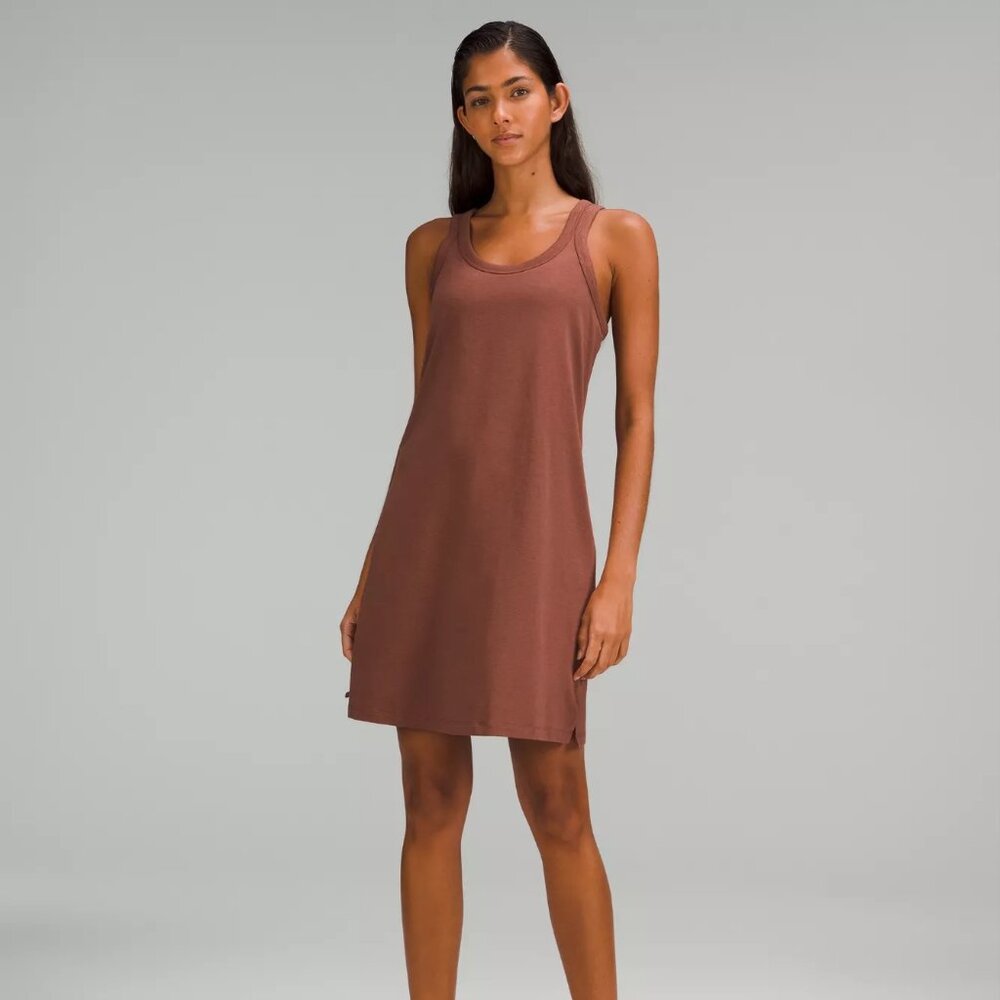Lululemon Classic-Fit Cotton-Blend Scoop Dress Size 10
